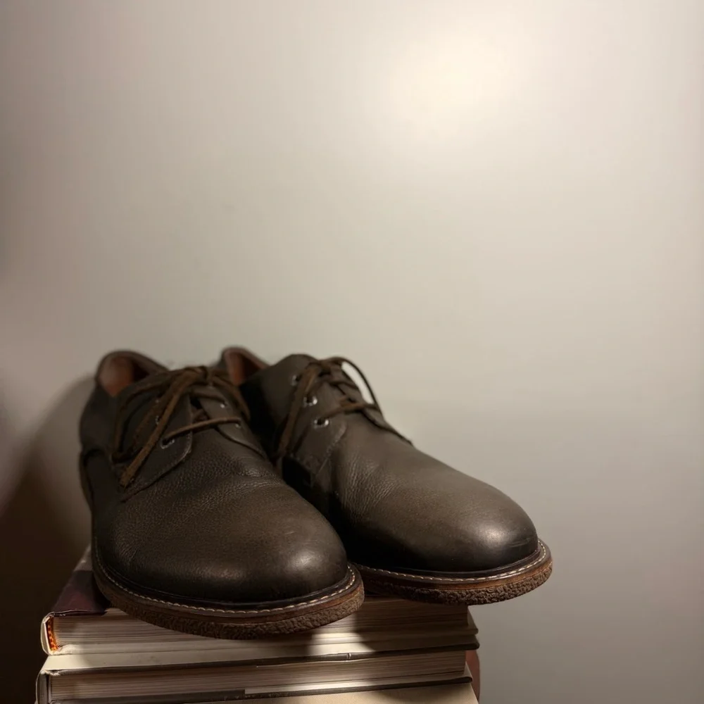 G.H. Bass & Co. Men’s Size 13M Dark Brown Leather Lace Up Oxfords